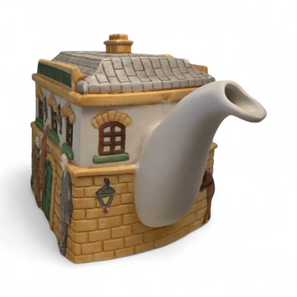 Vintage 1980s Limited Edition Christopher Wren Teapot, "The Sherlock Holmes" Pub - Picture 7 of 8